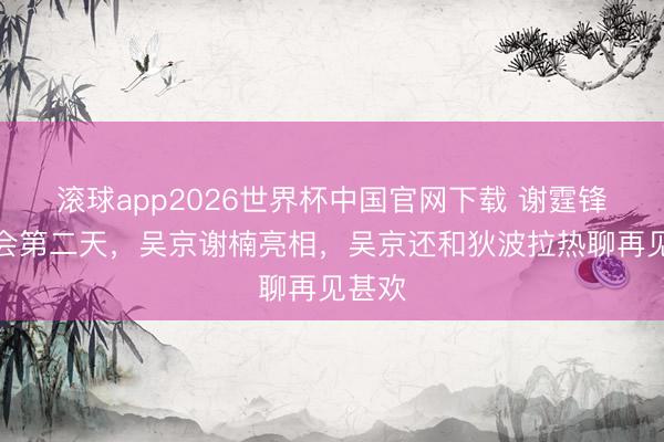 滚球app2026世界杯中国官网下载 谢霆锋演唱会第二天,吴京谢楠亮相,吴京还和狄波拉热聊再见甚欢