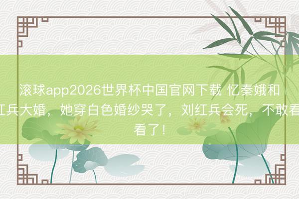 滚球app2026世界杯中国官网下载 忆秦娥和刘红兵大婚,她穿白色婚纱哭了,刘红兵会死,不敢看了!