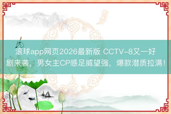 滚球app网页2026最新版 CCTV-8又一好剧来袭,男女主CP感足威望强,爆款潜质拉满!