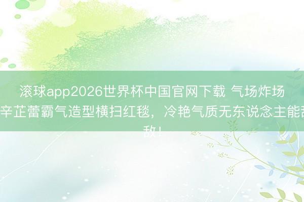滚球app2026世界杯中国官网下载 气场炸场！辛芷蕾霸气造型横扫红毯，冷艳气质无东说念主能敌！